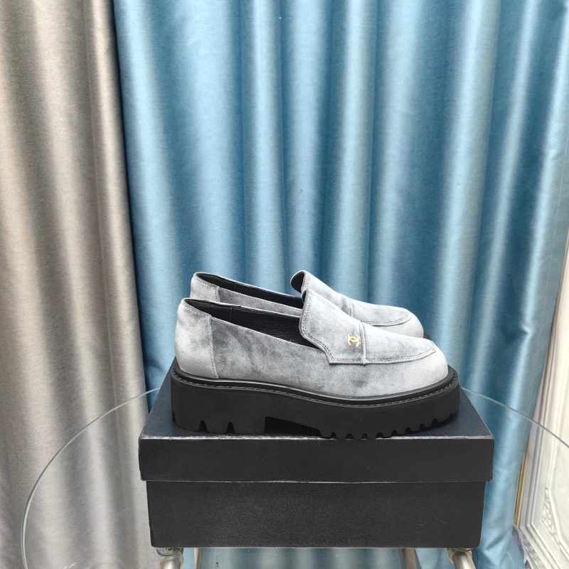 Ch*el leather shoes